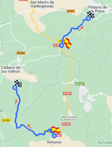 Mapa Tramos Rally San Martín de Valveiglesias